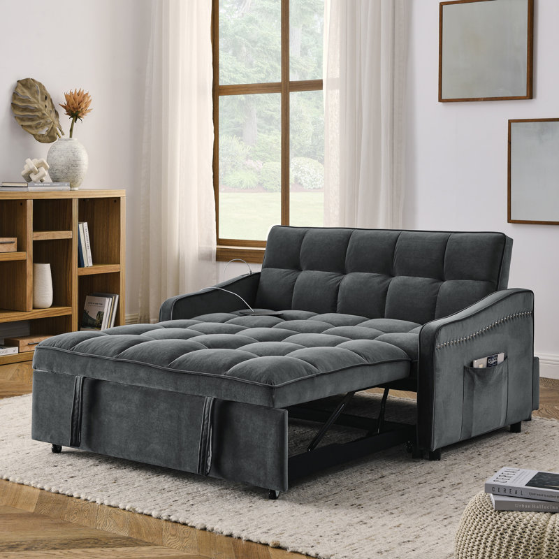 Canapé-lit avec causeuse Loveseats, Gris