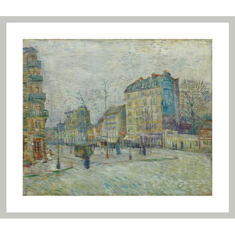 The Boulevard de Clichy Paris (El bulevar de Clichy Paris) par Vincent van Gogh, impression giclée encadrée