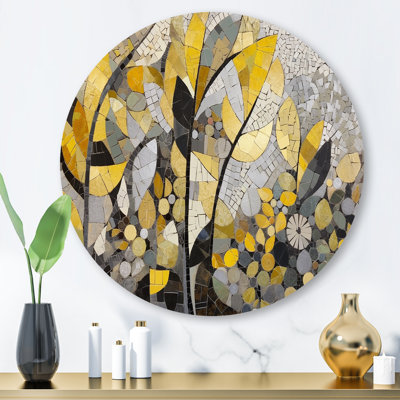 Mamdouh " Yellow And Gray Patterns In Artistic Fusion "