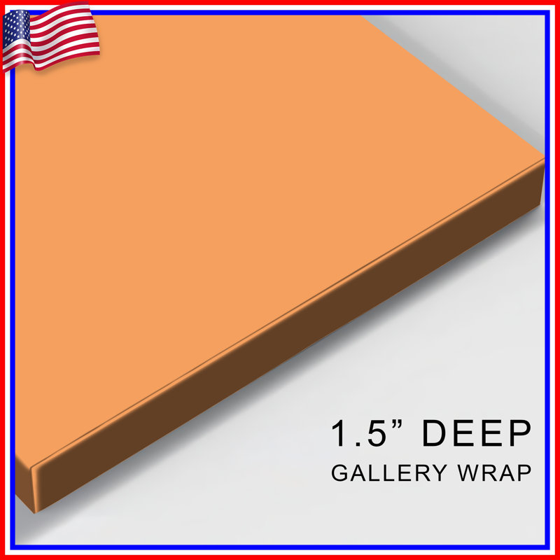 Solid Beige Background Canvas Gallery Wrap in Many Sizes, 32 x 32 inches