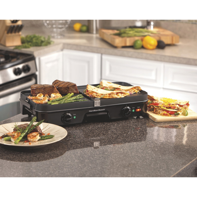 Hamilton Beach® Dual-zone Grill/griddle