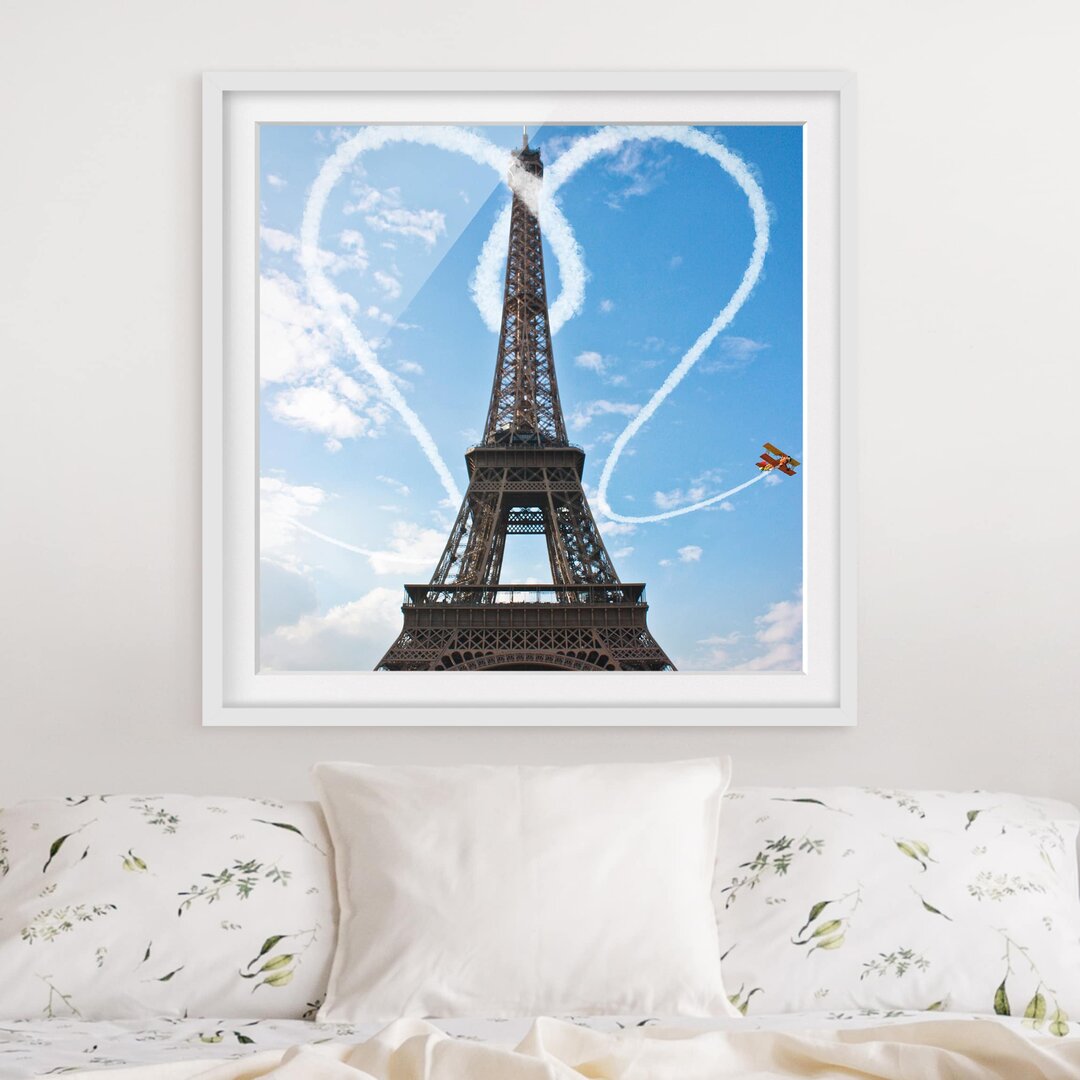 Gerahmtes Poster Paris - Stadt der Liebe