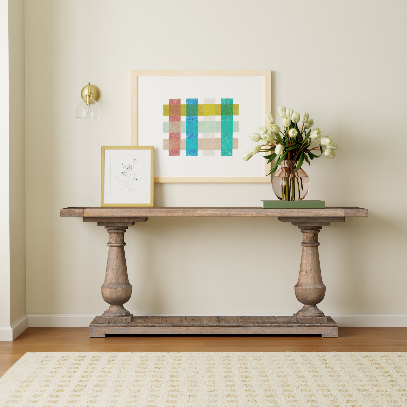 McKew 71'' Solid Wood Console Table