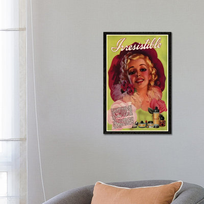 1930s Irresistible Perfume Advert by The Advertising Archives - Floater Frame Gallery-Wrapped Canvas Giclée on Canvas