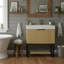 Meuble-lavabo autoportant en contreplaqué avec lavabo et tablettes ouvertes-964335249-964335250-964335255