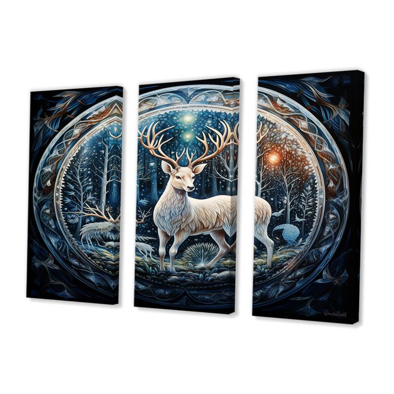 Ensemble d'art mural Charlot, Toile tendue, H 40 po x l 60 po x P 1 po