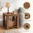 Square Solid Wood End Table