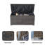 Compact Aluminium Rattan Brown Storage Box For Outdoor Garden Patio-1505861331