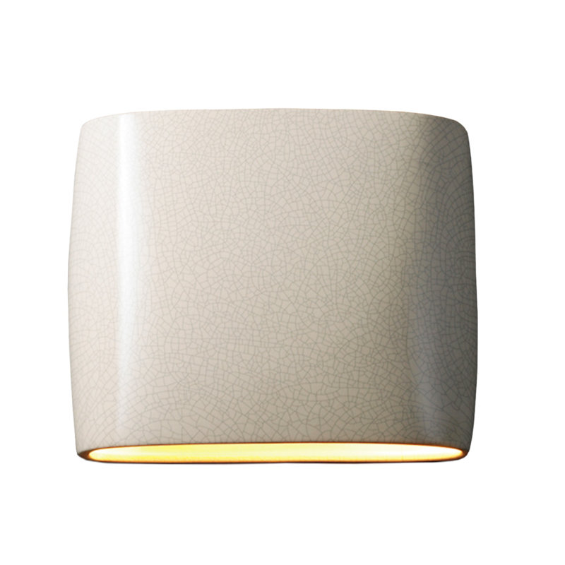 Applique murale 1 lumière DEL Anny Anny, Blanc craquelé, H 9,75 po x l 12 po x P 4 po