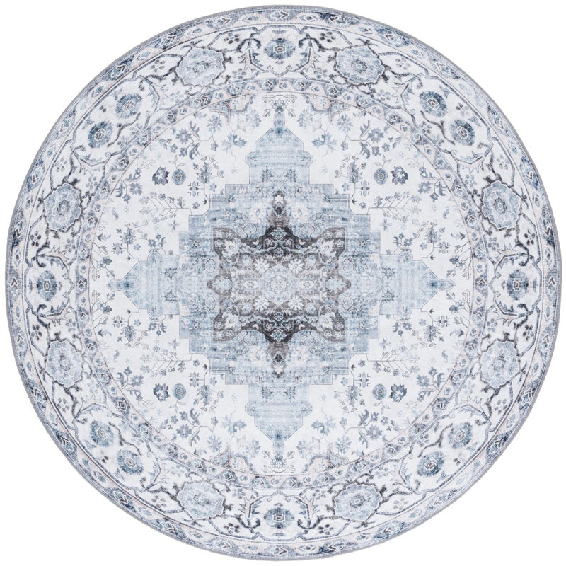 Mikali Machine Washable Non-Slip, Round 183cm
