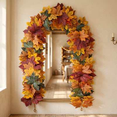 Feuille d'érable artificielle, décoration d'Halloween et de l'Action de grâce