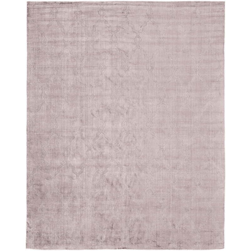 Tapis mauve en laine tissé à la main, Rectangle 12 pi x 15 pi