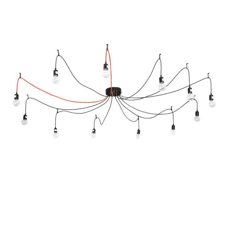 Castiliolite Flush Mount, Orange