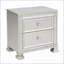 Table de chevet 2 tiroirs Modern Silver