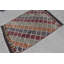 Tapis Boho, tapis audacieux, tapis en laine rouge, tapis rétro, kilim, tapis décoratifs 3,9 x 5,4 pi, tapis turc