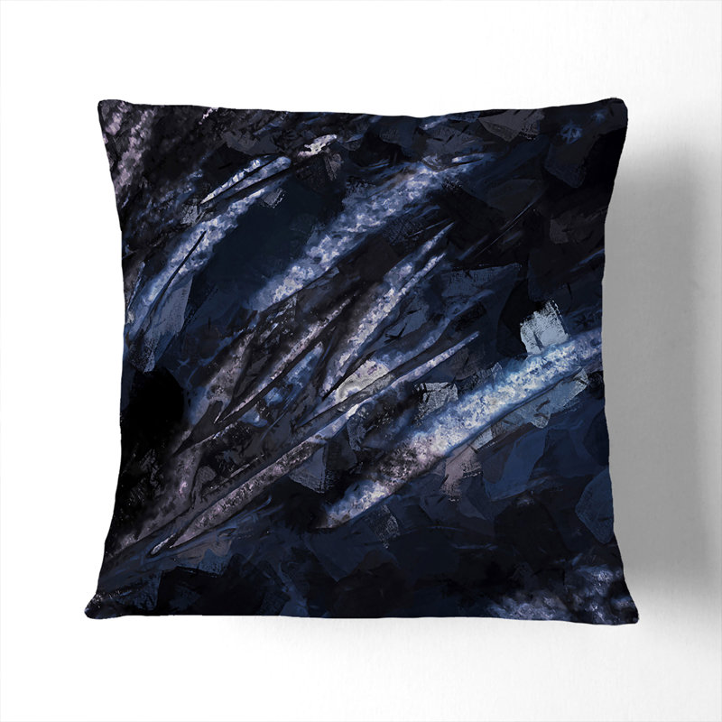Wild Ways Cushion with Filling, Black, 40cm H x 40cm W x 15cm D