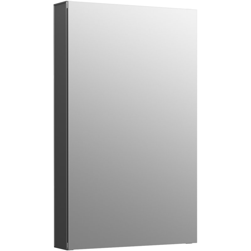 Maxstow Surface Mount Frameless Medicine Cabinet with 3 Fixed Shelves, 24" H x 15" W x 3.5" D