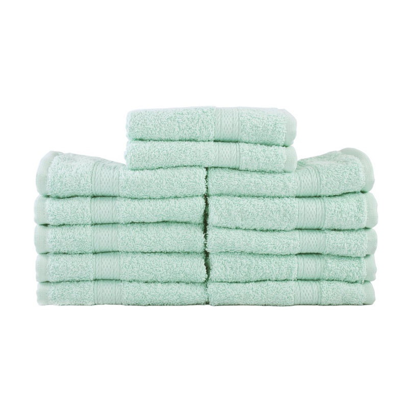 Cotton Midweight Washcloth, Aqua