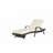 Wicker Reclining Lounge Chair Lawn Sunbathing Chairs Recliner up to 150° Beach Poolside Garden-2017012069