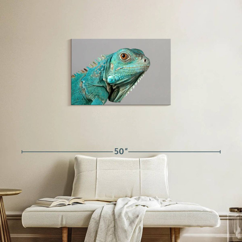 Brampt Blue Iguana, 20" H x 30" W