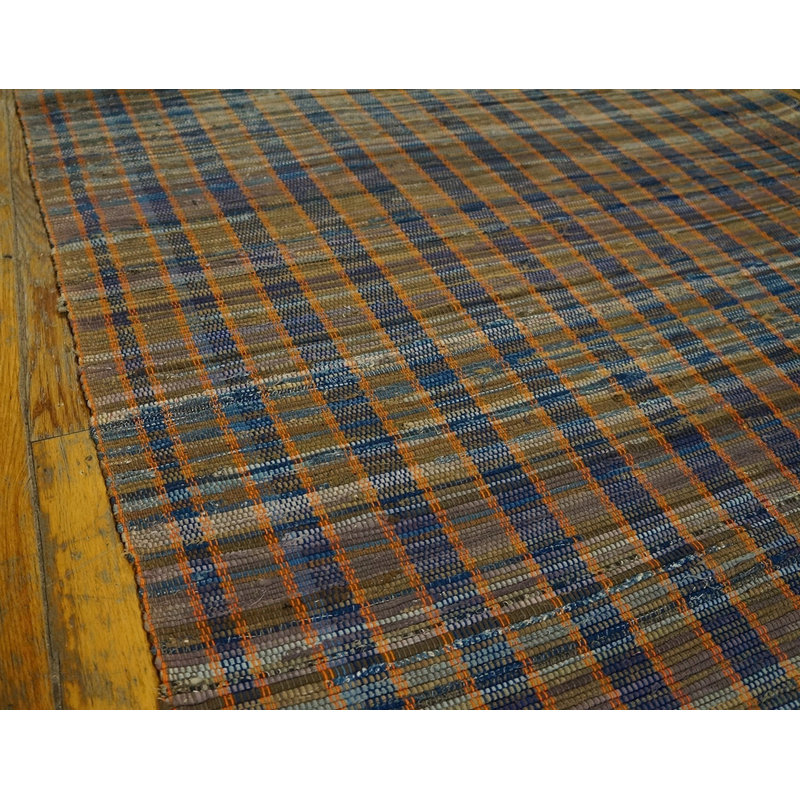 Vintage American Rag Rug America Multicolor 1950s