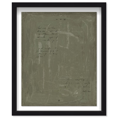 A note II Shadowbox Abstract Print by Oliver Gal, Black Frame, 16 x 20