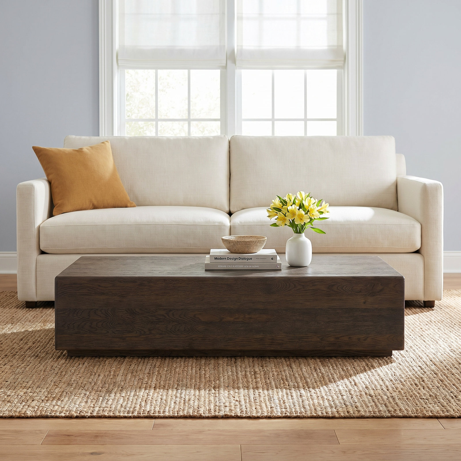 Elia Single Coffee Table, Brown