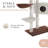 Sam's Pets Sam 54" White and Brown Cat Tree