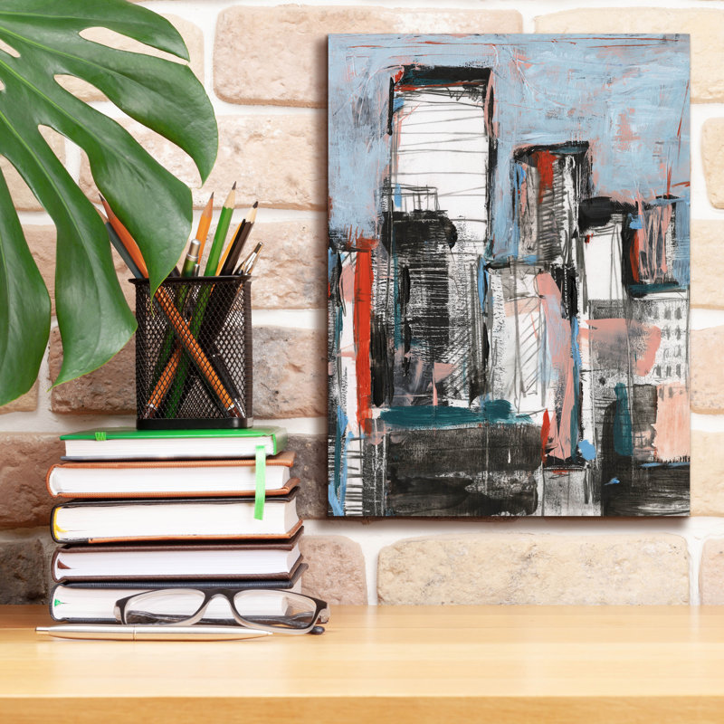 «Bustle 2» par Ethan Harper, art mural sur toile, H 16 po x l 12 po x P 0,75 po