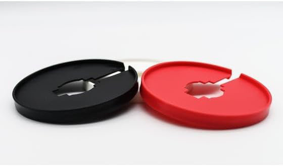 Cloison ronde universelle, haute visibilité, haute résistance, blanc - 1 unité, Rouge