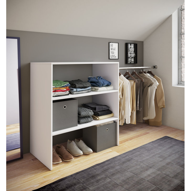 Aliyas 90cm Closet System, White