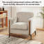 Fauteuil d'appoint rembourré en chenille Roshea-976621182