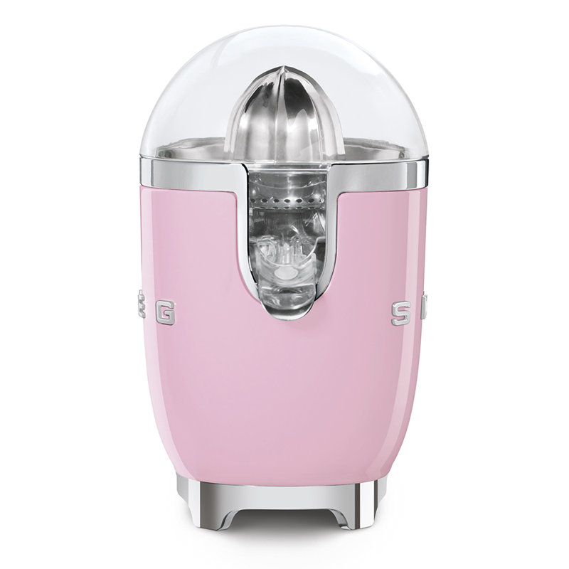 SMEG 50's Retro Style Aesthetic Citrus Juicer, Pink