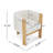 Modern Upholstered Dining Chairs With Rubber Wood Frame And Bouclé Fabric