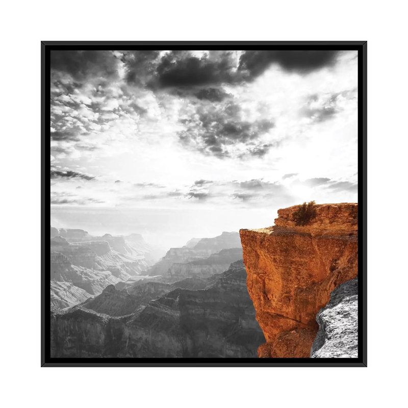 " Silent Structure " by 5by5collective, 18" H x 18" W x 1.5" D, Black Framed Canvas, No Matte