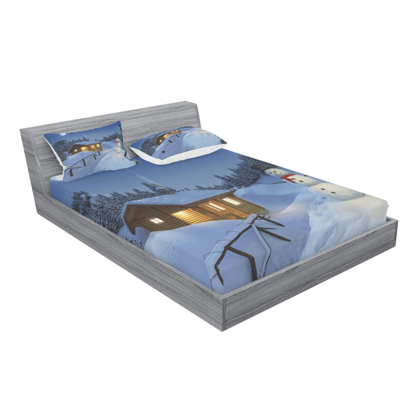 Microfiber Sheet Set, Queen Sheet Set + Fitted Sheet + 2 Pillowcases