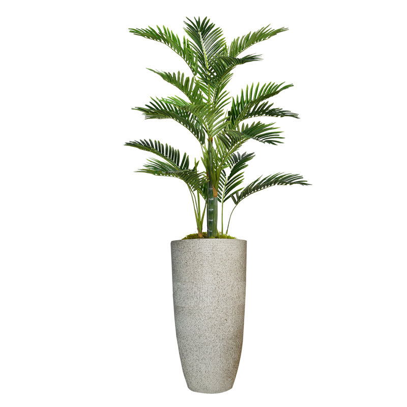 Palmier artificiel Panama en pot, H 62 po x l 38 po x P 38 po