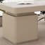 Bureau d'écriture avec tiroirs Beige-835629641
