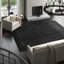 Polka Dots Handmade Flatweave 8'9" x 11'9" Wool Black Area Rug