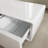 Smart Coffee Table with 135"L Fridge and Wireless Charge-100634353