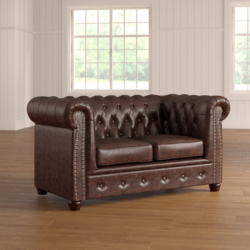 Batch Faux Leather Loveseat