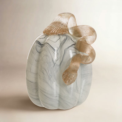 Marble Glass Pumpkin