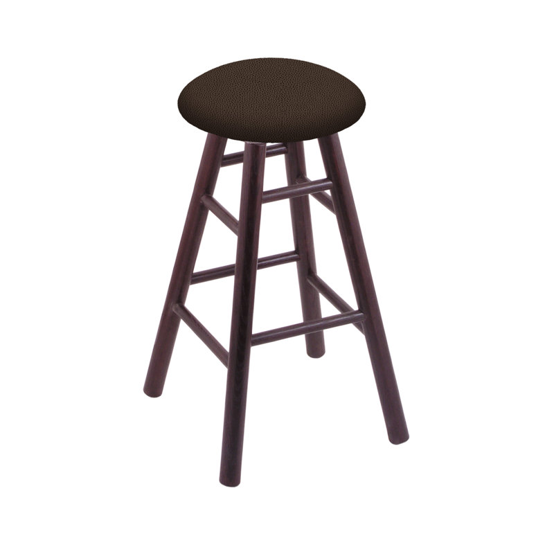 Swivel 30" Bar Stool, Rein Coffee, Dark Cherry Oak