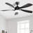 52 Inch Modern LED Ceiling Fan with Dimmable Light and Remote Control-111744146-111744144