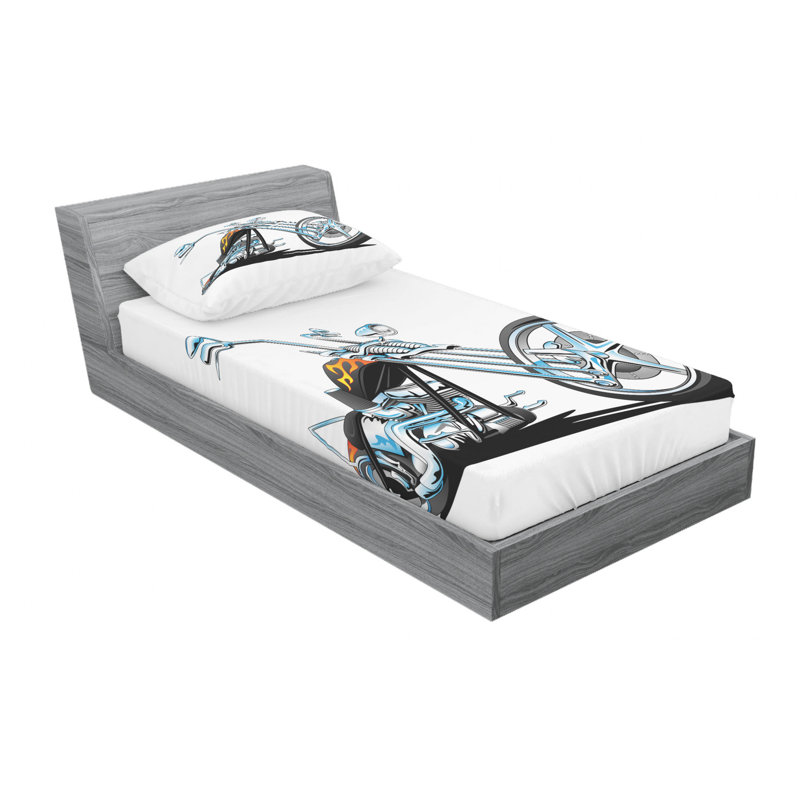 Microfiber Sheet Set, Twin Sheet Set with Fitted Sheet