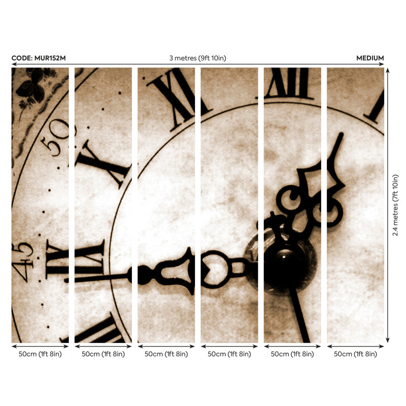 Haymond Matte Wall Mural, 240cm L x 300cm W