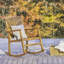 Chaise berçante en bois massif Axton-87691030