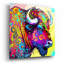 «The Profile Bison» par Dean Russo, art mural en verre acrylique-1513901150