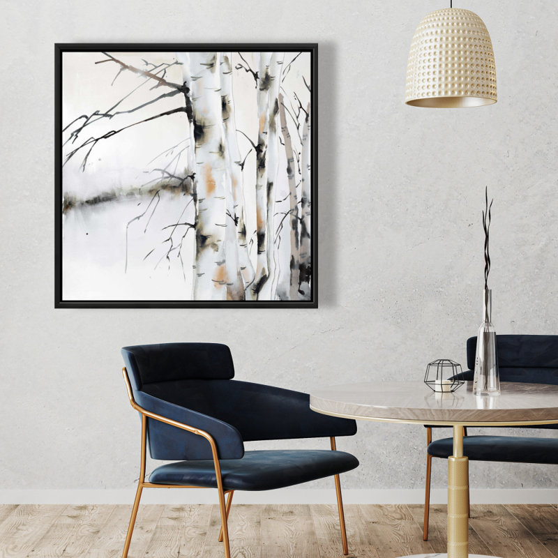 «Winter Birches» sur toile