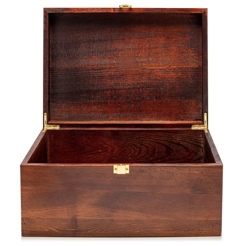 17 Stories Solid Wood Decorative Bin